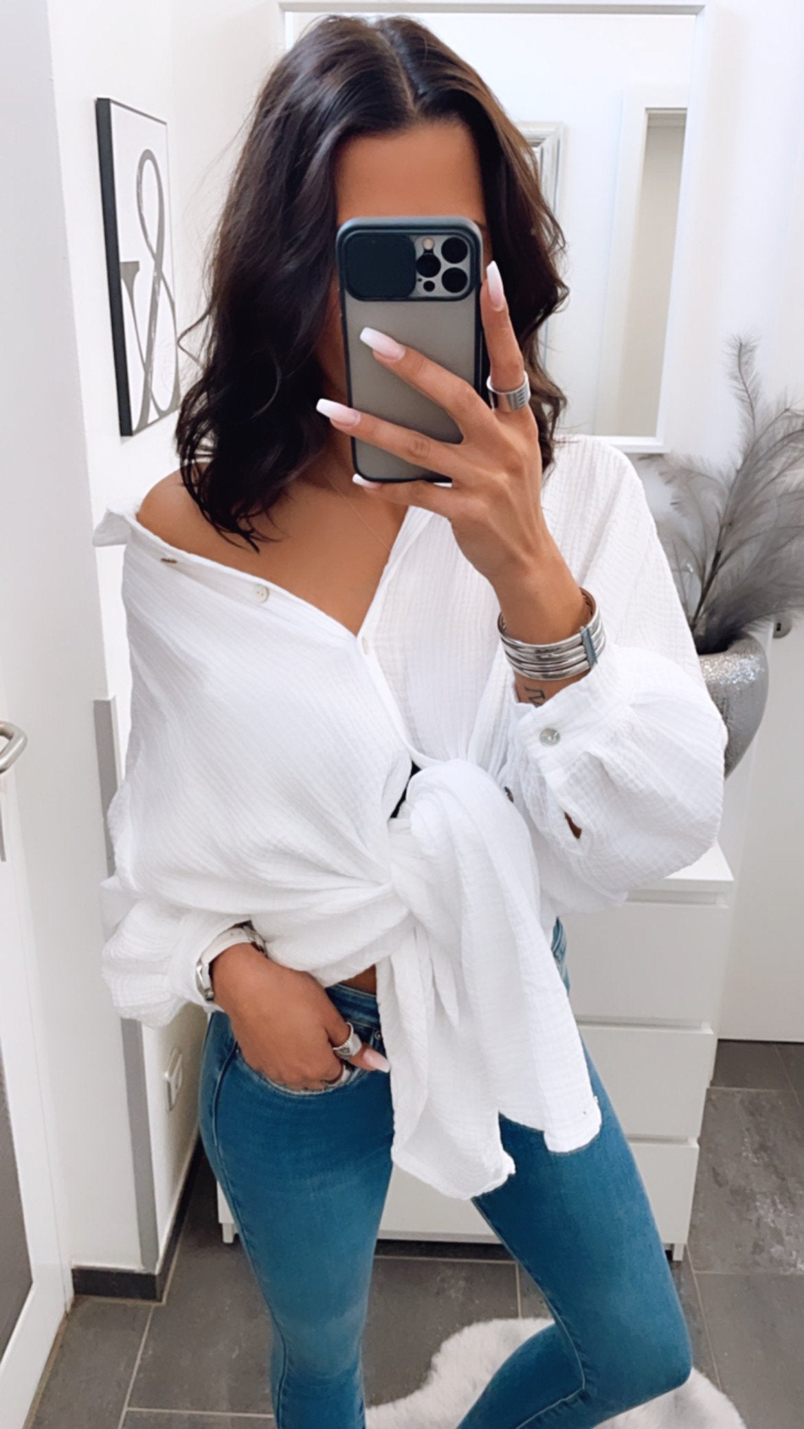 Clea - Oversize Musselin Bluse 2
