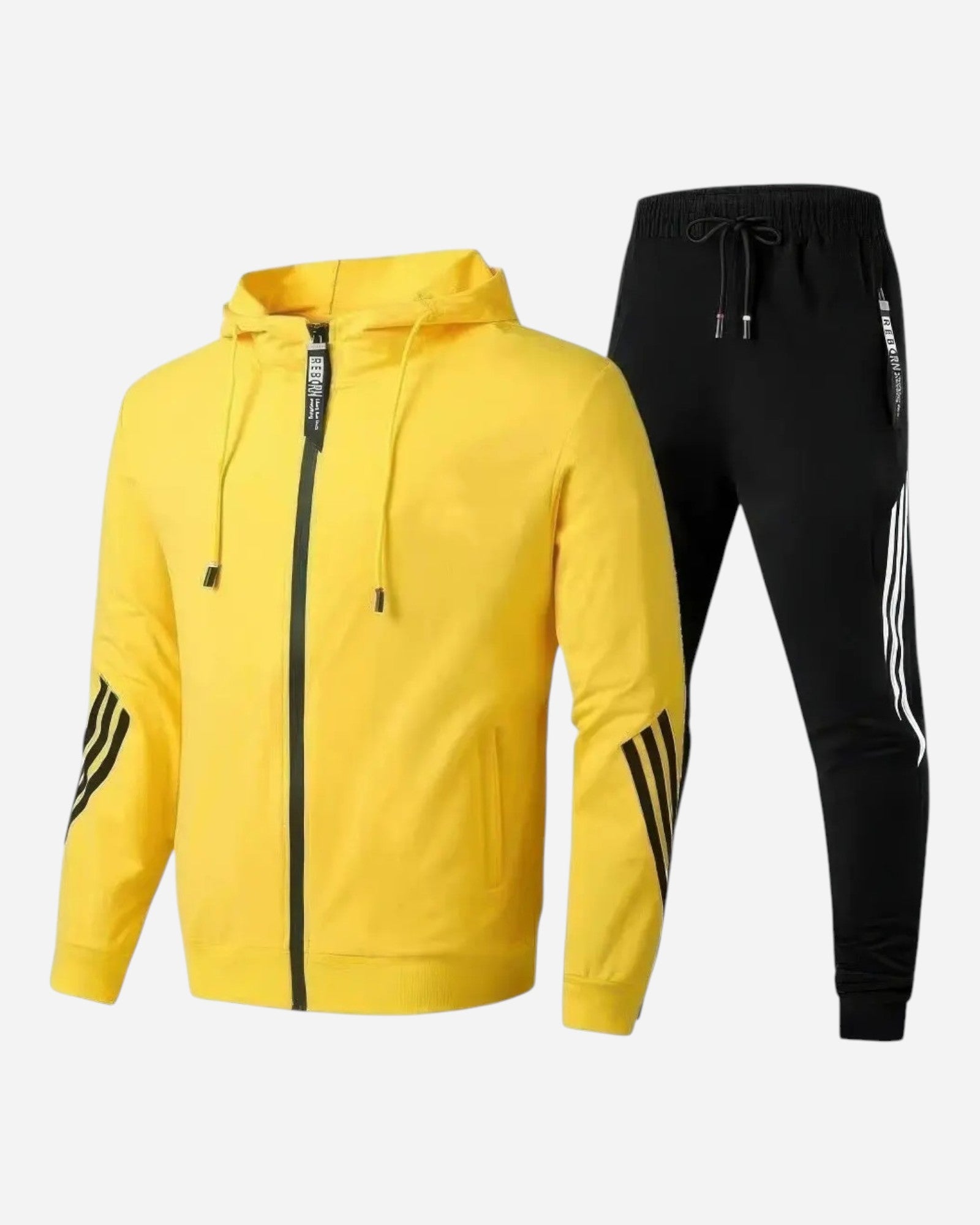Clemens - Herren Baumwolle Trainingsanzug Jogging Set Komfort Gelb