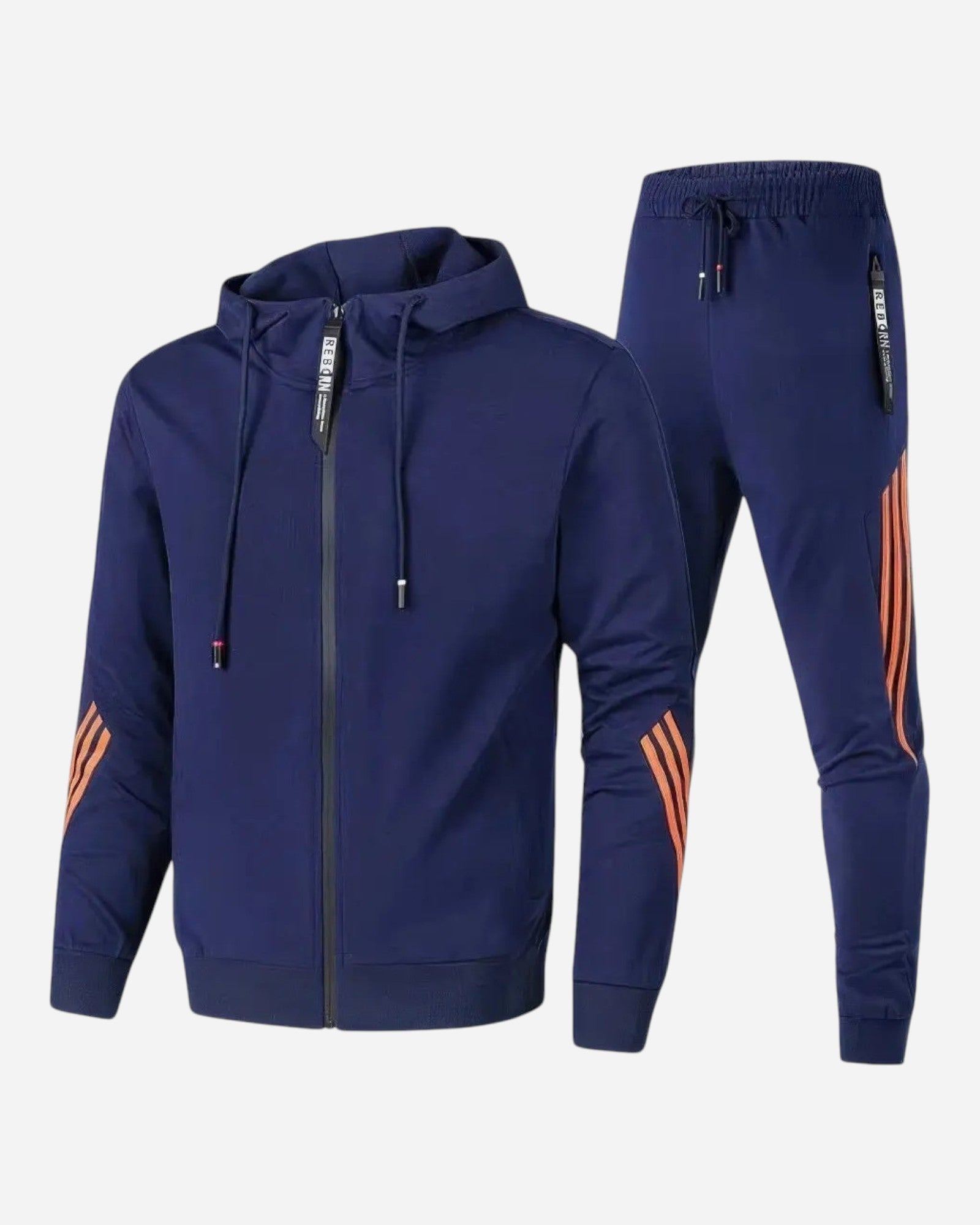 Clemens - Herren Baumwolle Trainingsanzug Jogging Set Komfort Marineblau