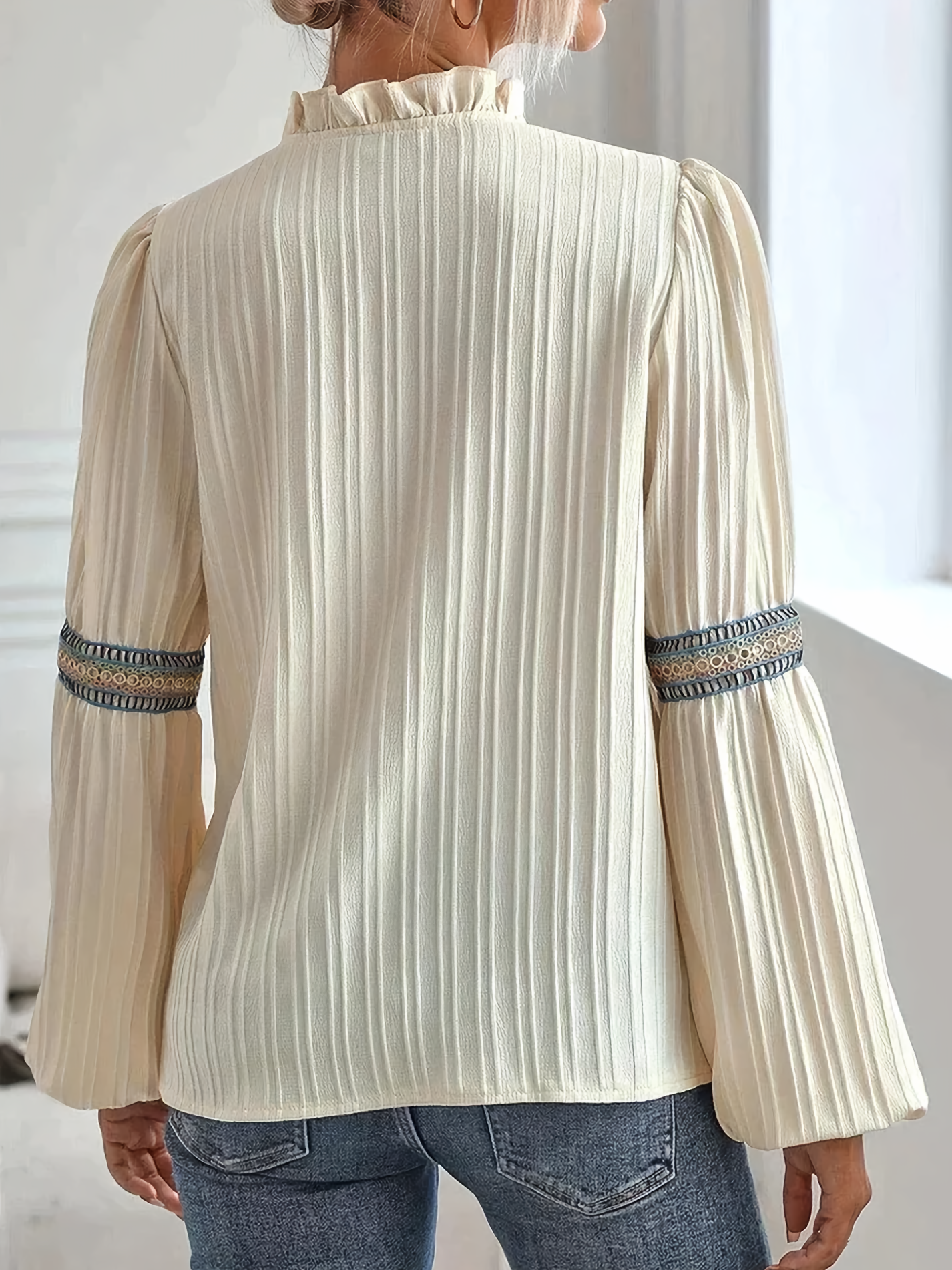 Cyvanna - Vintage Bluse mit Rüschen  Romantischer Retro Charme