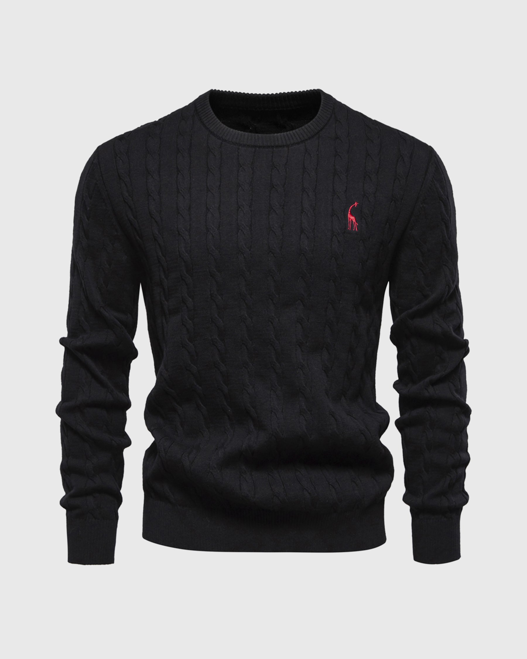 Matheo – Zopfmuster-Strickpullover aus Baumwolle für Herren