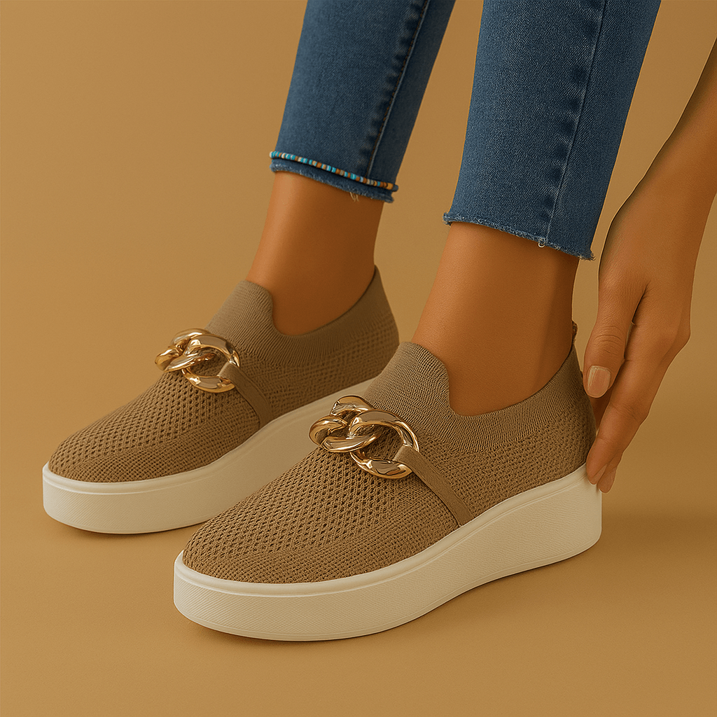 Helene – Leder Sommerschuhe Damen Bequem Stützend Elegant