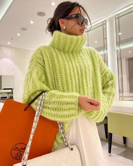 Bernadette – Grobstrick Rollkragenpullover Für Den Winter