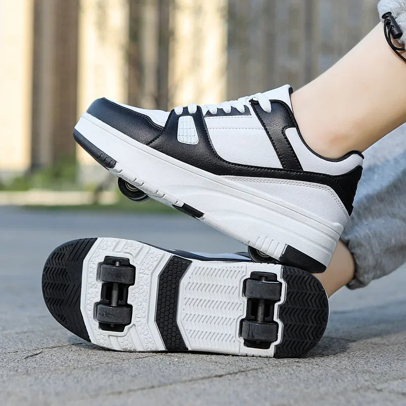 Danka – Kinder Rollschuhe mit 4 Rädern & Style Schwarz 2