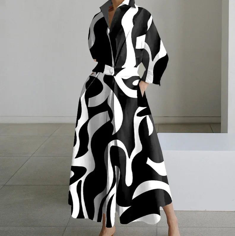 Debora - Sommerkleid Mit V Ausschnitt Für Damen WeiB & Schwarz
