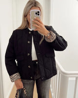 Casey - Jacke mit Leopardenfutter