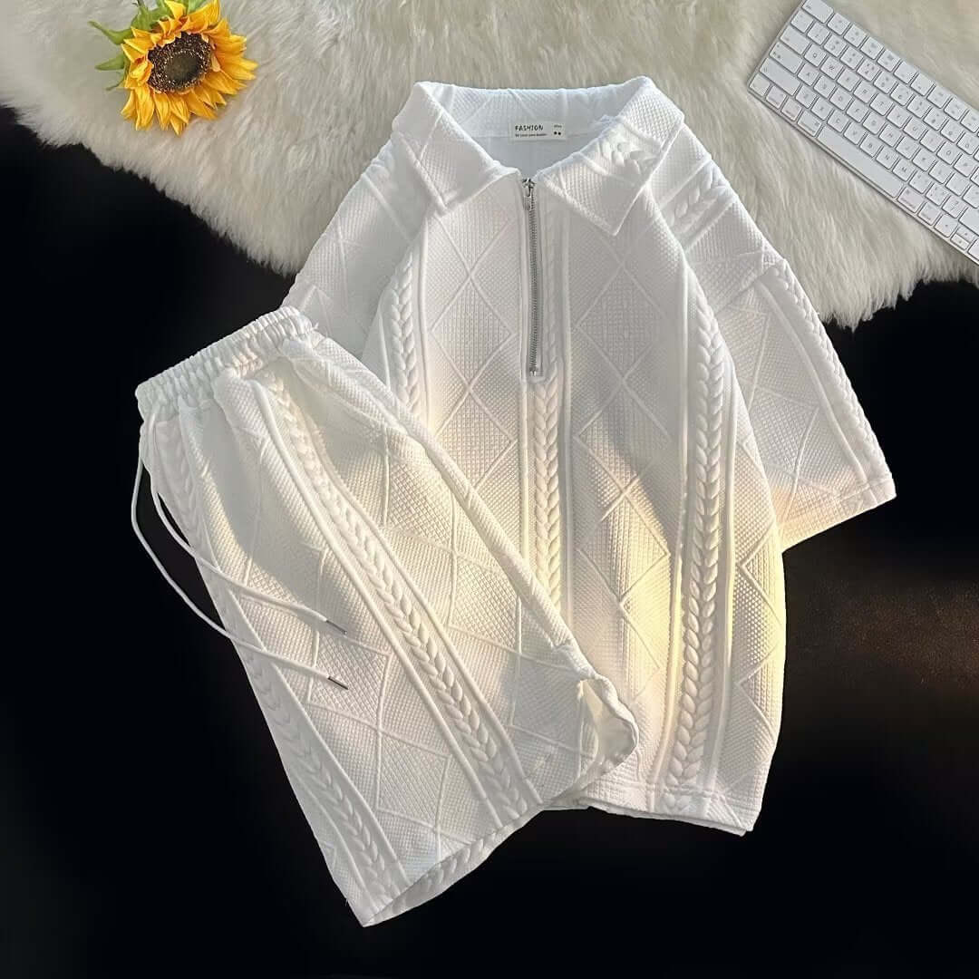 Dominic – Herren Anzug Sommer Locker Kurzarm Bequem Modern 1
