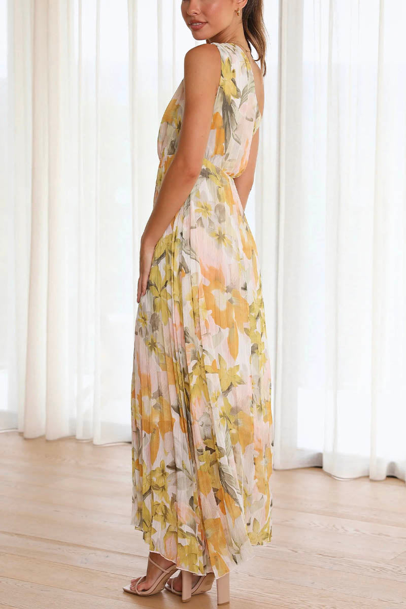 Dunja - Schulterfreies Maxikleid Mit Blumenmuster Für Damen 5