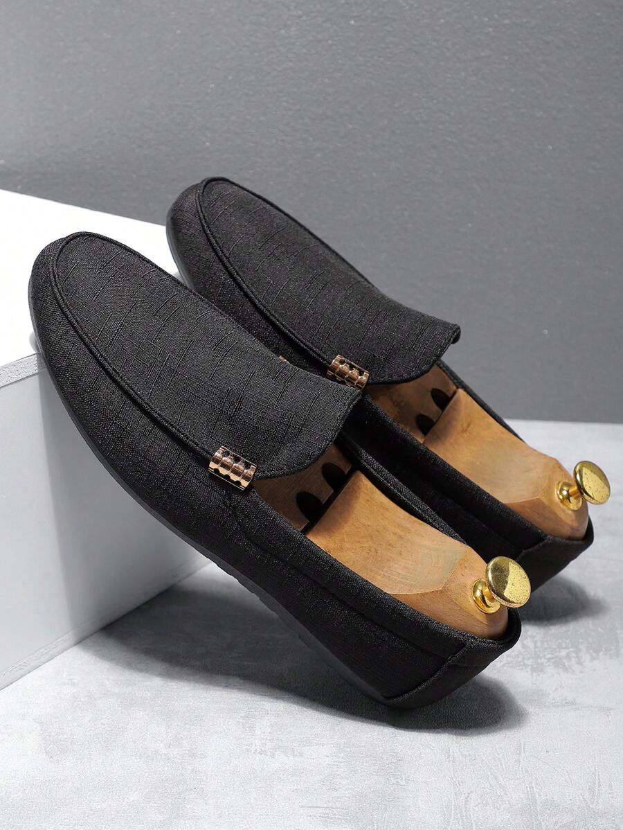 Elias – Herren Slipper Peking-Stil Rutschfest Leicht Bequem 4