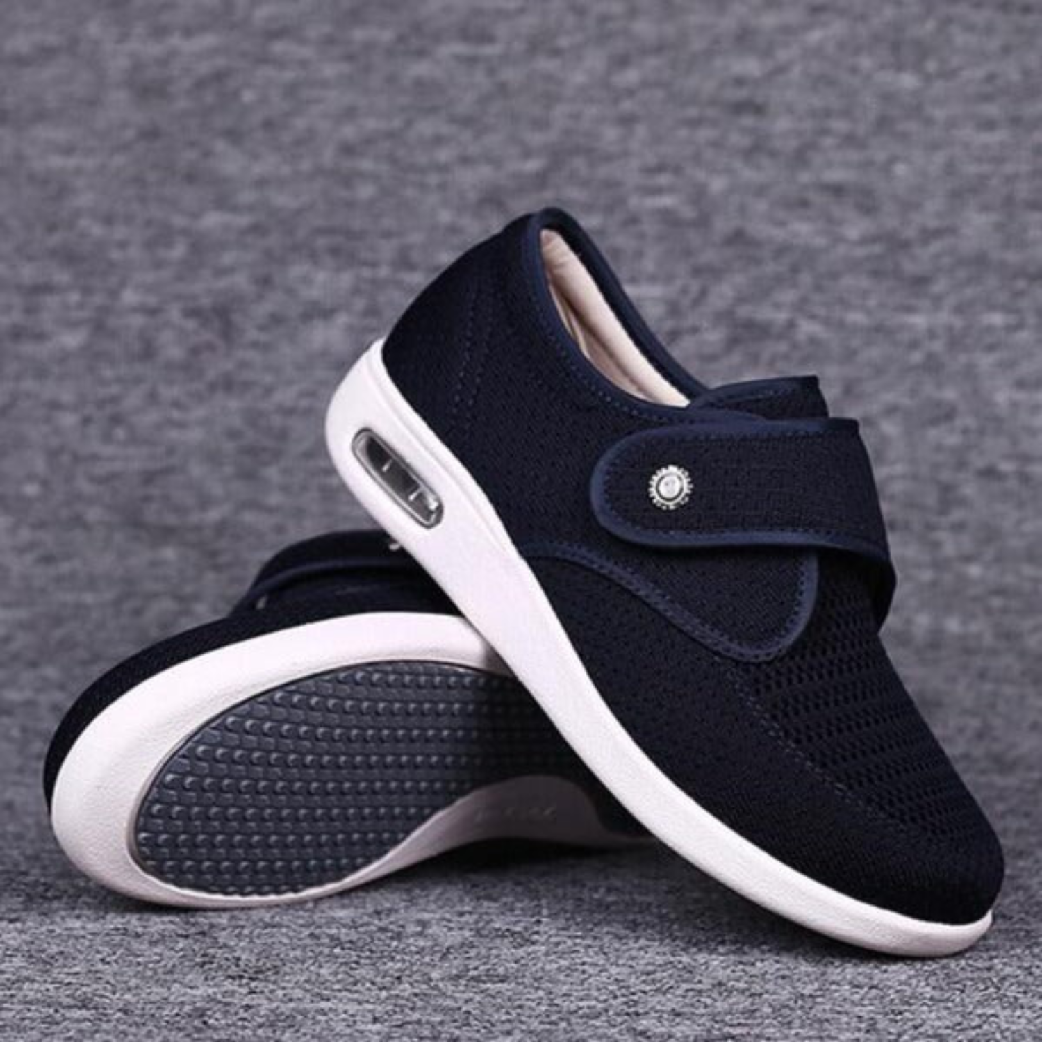 Elissa – Damen Slip-On Sommerschuhe mit Riemen Blau