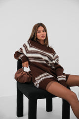 Mia - Winterlicher Übergröße Pullover