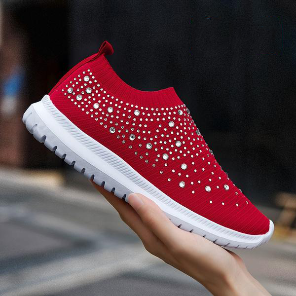 Emilie - Atmungsaktive & Ergonomische Damen Schuhe für den Frühling Rot
