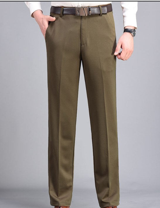 Emin – Klassische Herrenhose mit Stretchkomfort Khaki