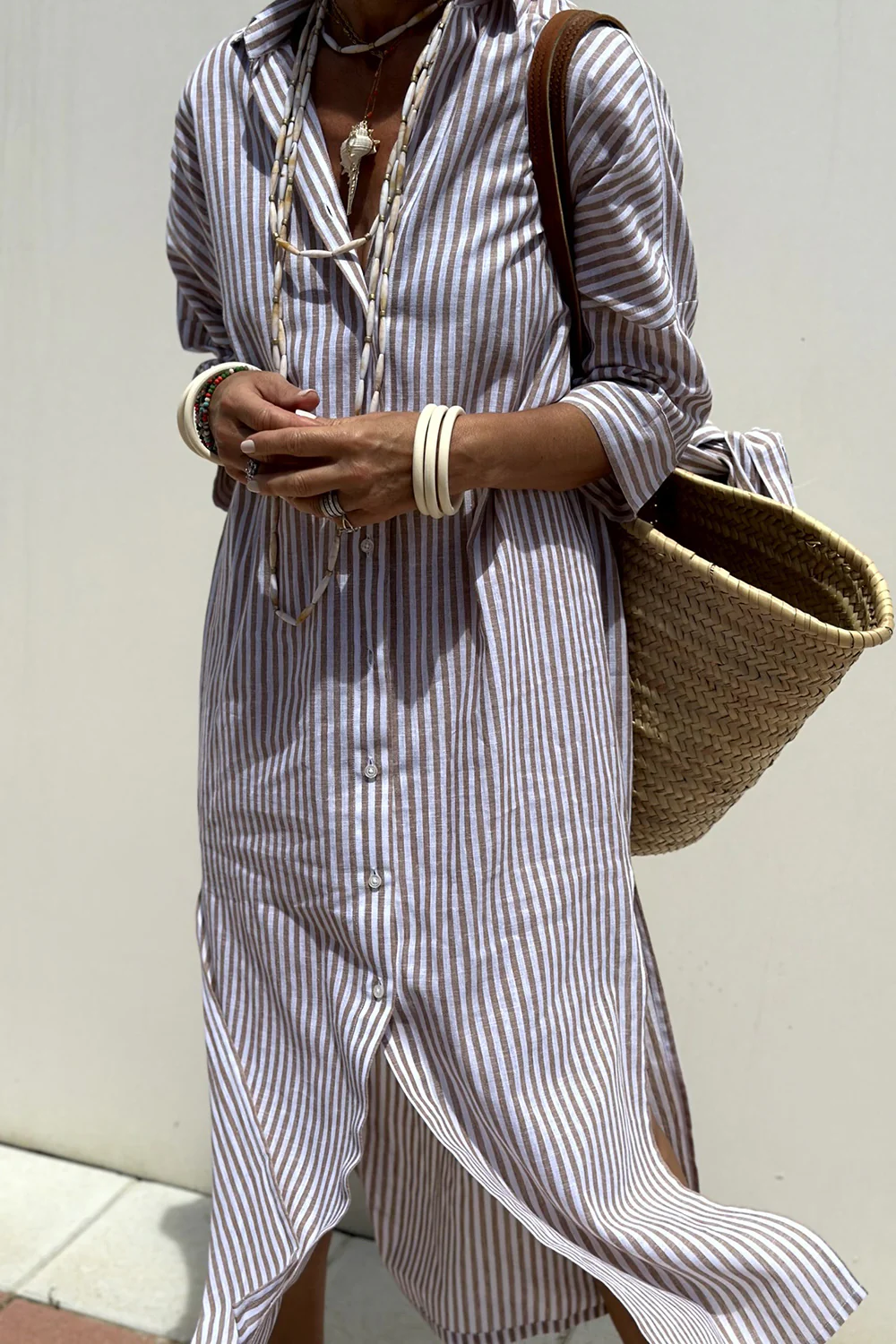 Emina – Luftiges Sommerkleid für Damen Grau