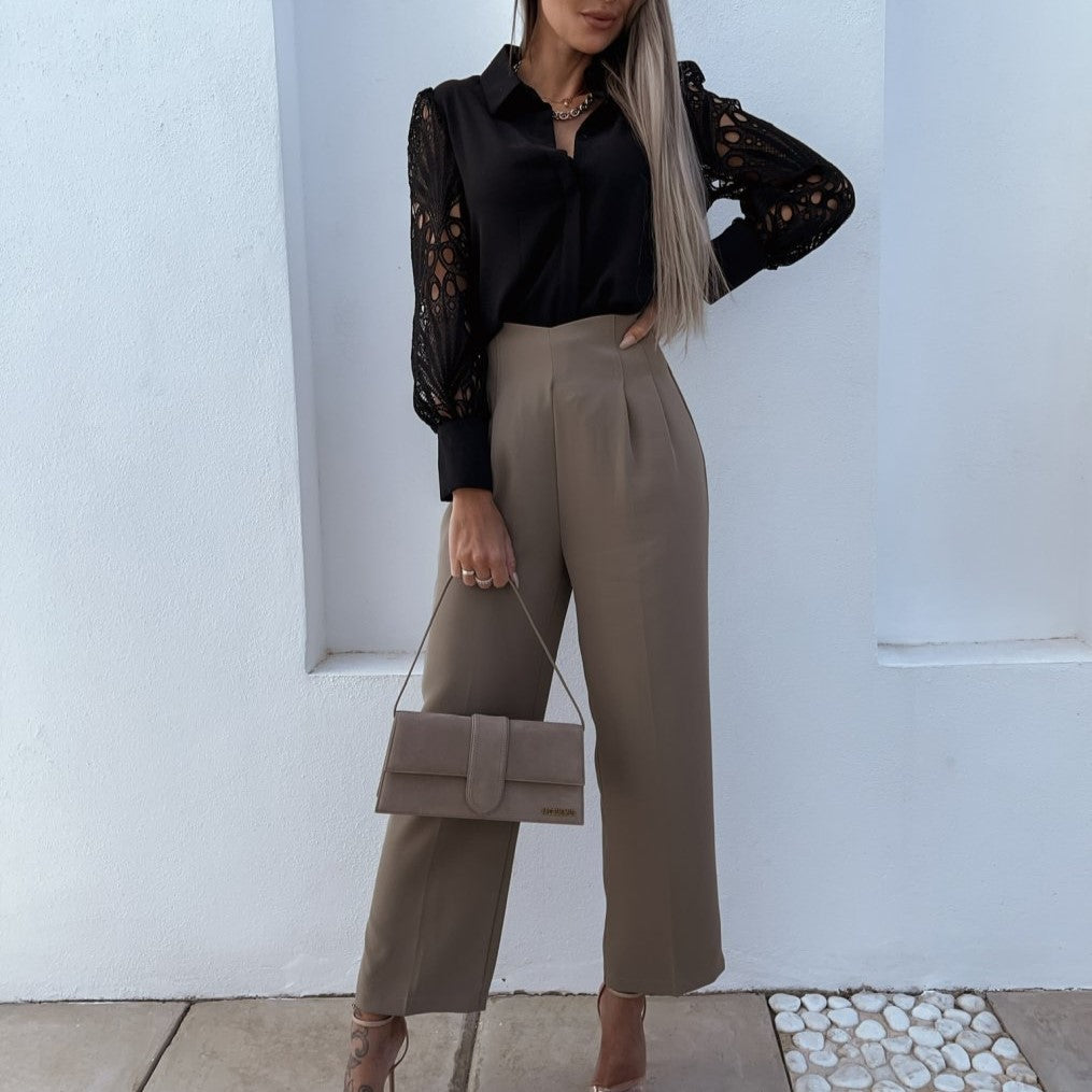 Erna - Stylische Freizeitbluse für Damen Schwarz 2