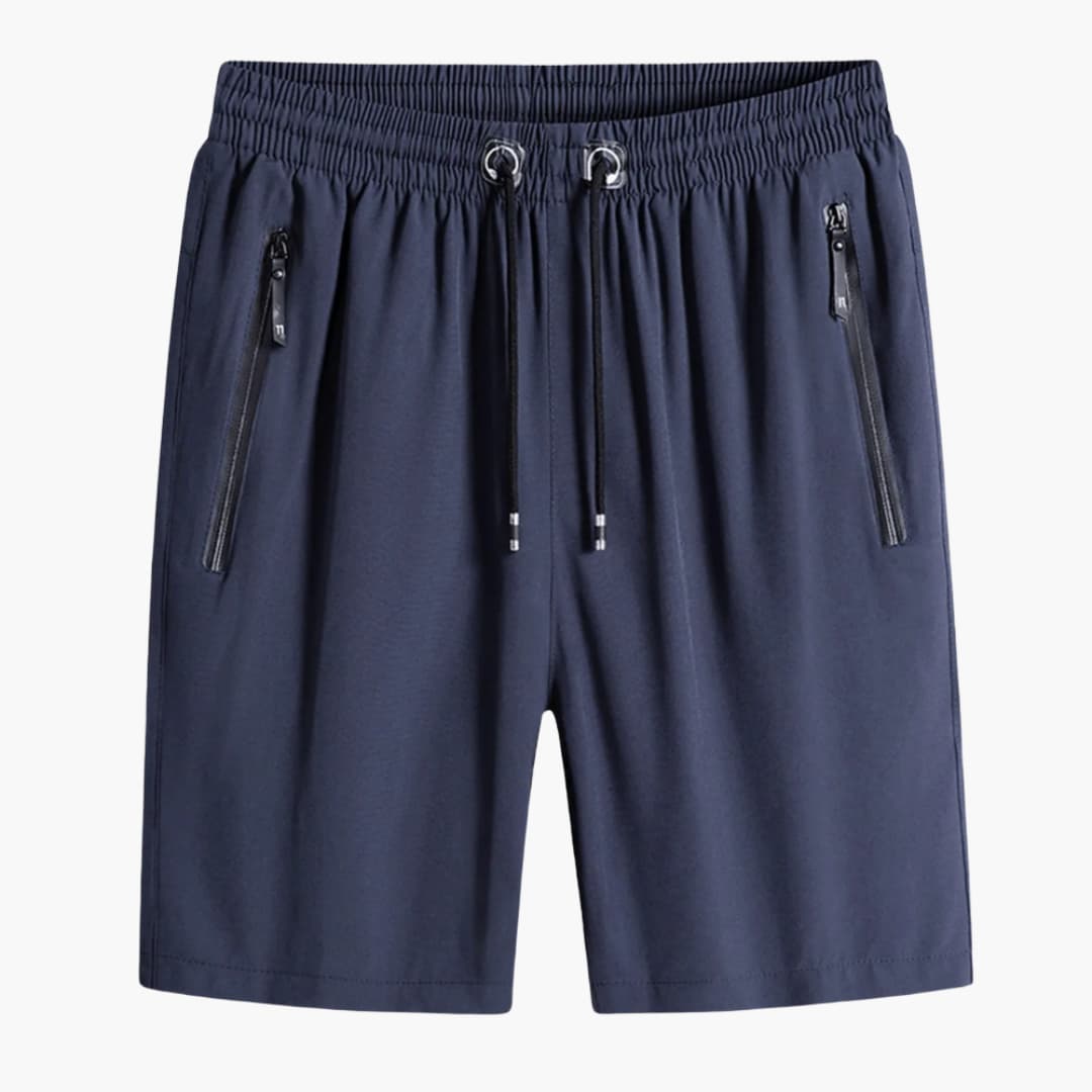 Faber - Herren Sommer Shorts mit Reißverschlusstaschen Blau