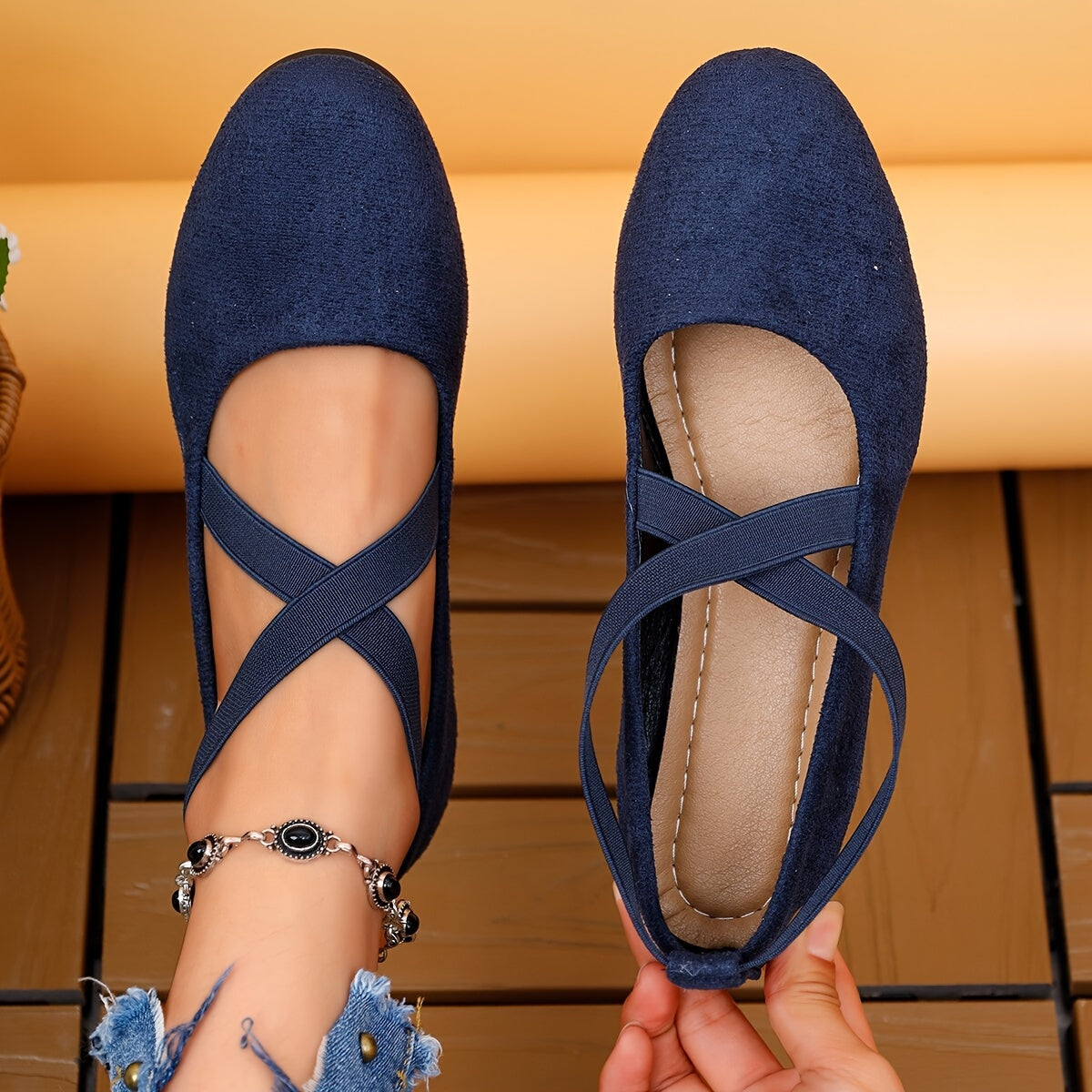 Filomena - Damen Freizeitschuhe Mit Keilabsatz Blau