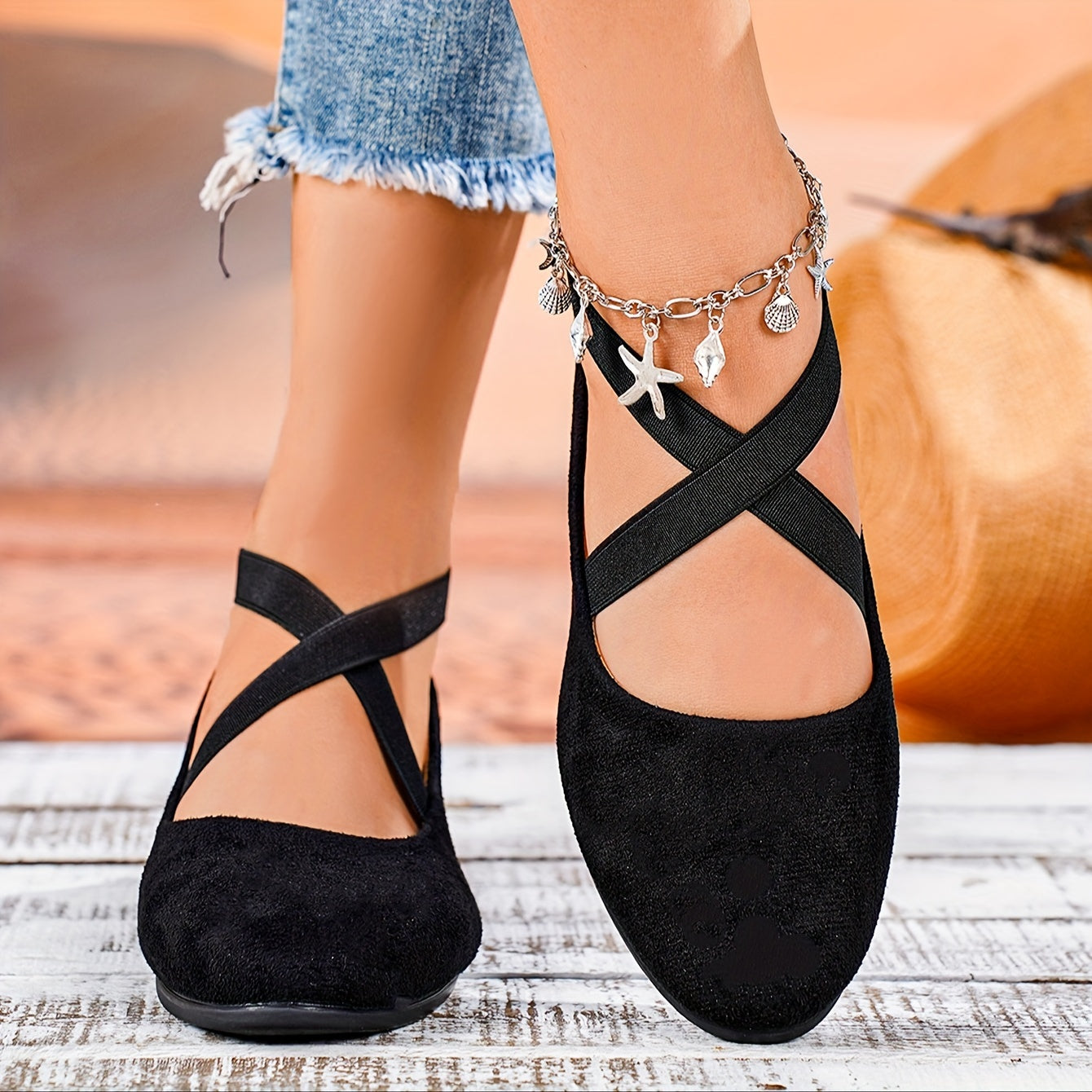 Filomena - Damen Freizeitschuhe Mit Keilabsatz Schwarz