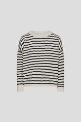 Strickpullover mit Chevron-Muster