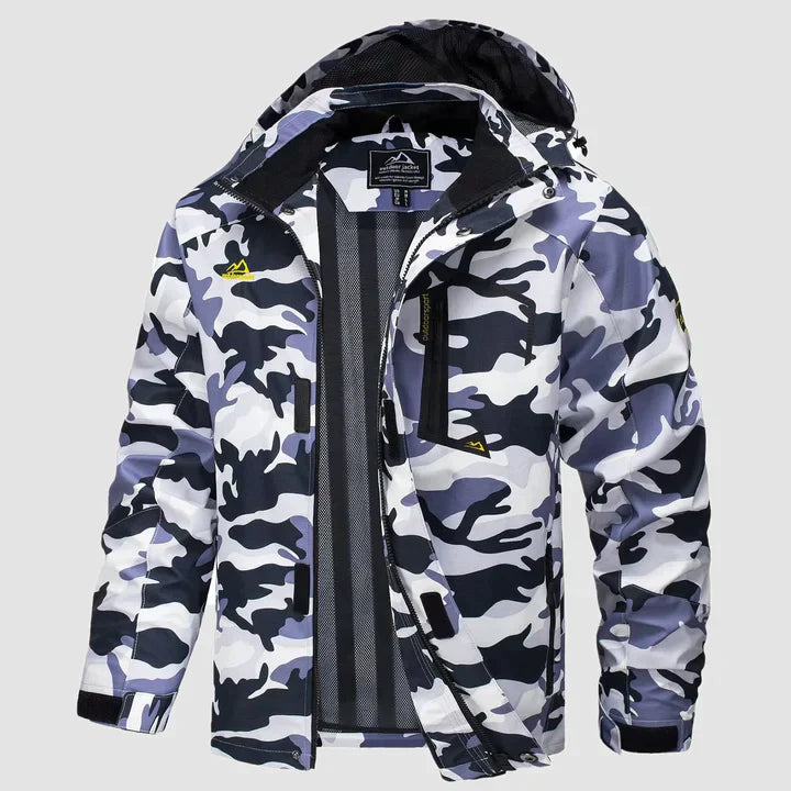 Ismael - Warme Herren Winterjacke mit Kapuze und Taschen
