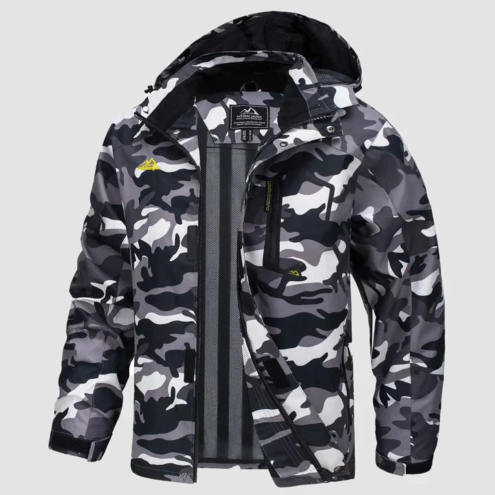 Ismael - Warme Herren Winterjacke mit Kapuze und Taschen