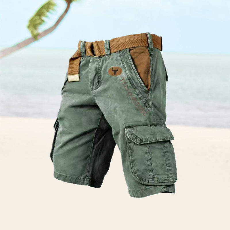 Gerold - Multifunktionale Cargo-Shorts für Herren Blau