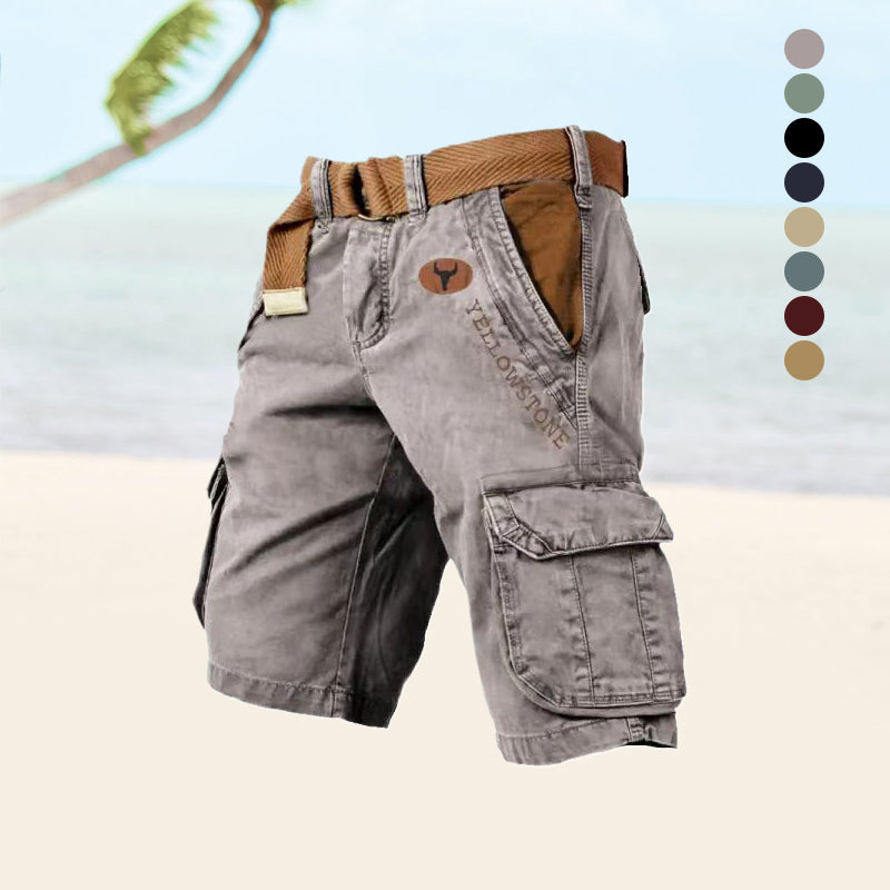 Gerold - Multifunktionale Cargo-Shorts für Herren Grau