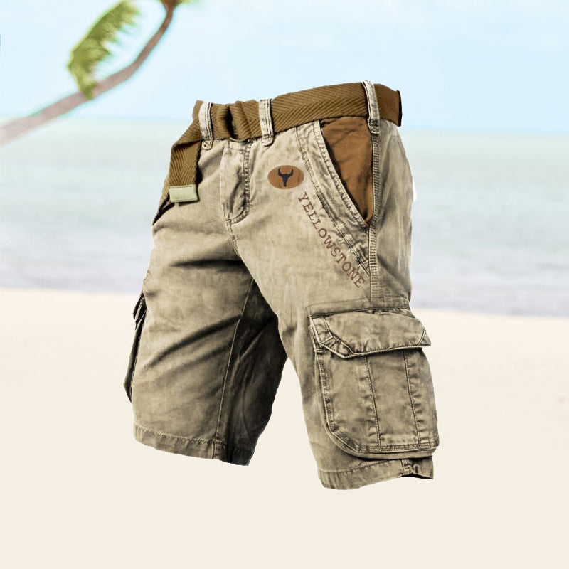Gerold - Multifunktionale Cargo-Shorts für Herren Khaki