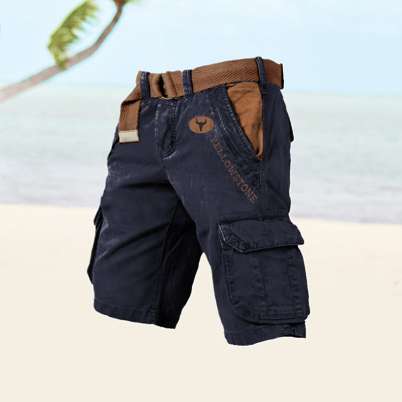 Gerold - Multifunktionale Cargo-Shorts für Herren Navy Blau