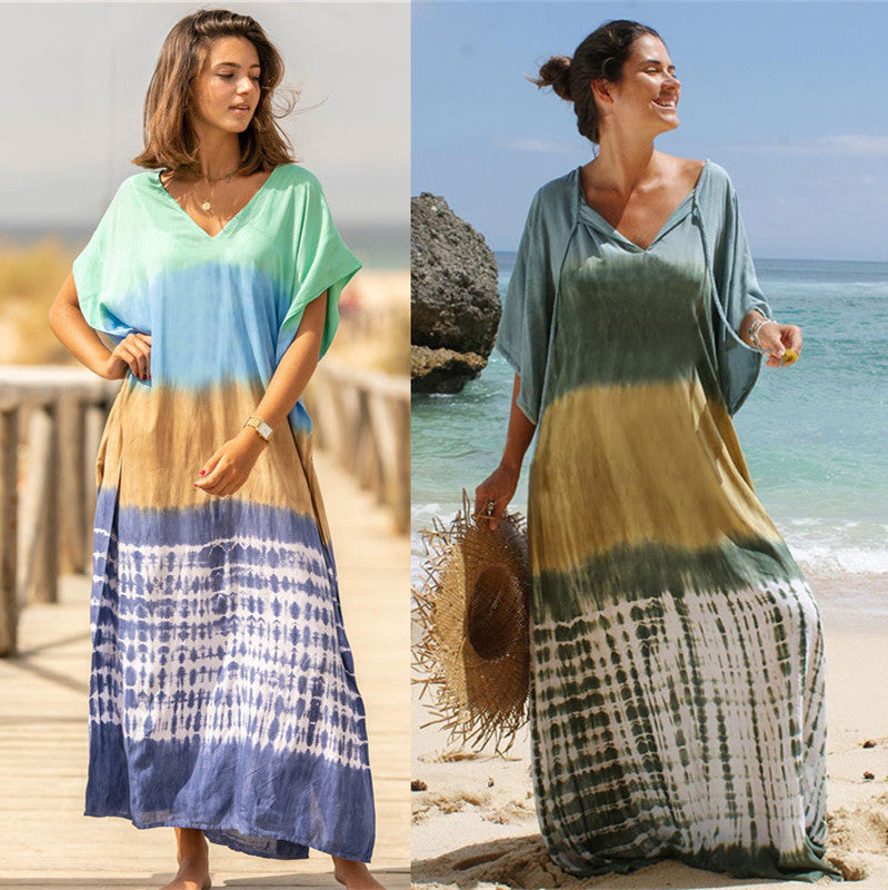 Gesche- Damen Maxi Maxi Kleid mit vielseitigem Schnitt