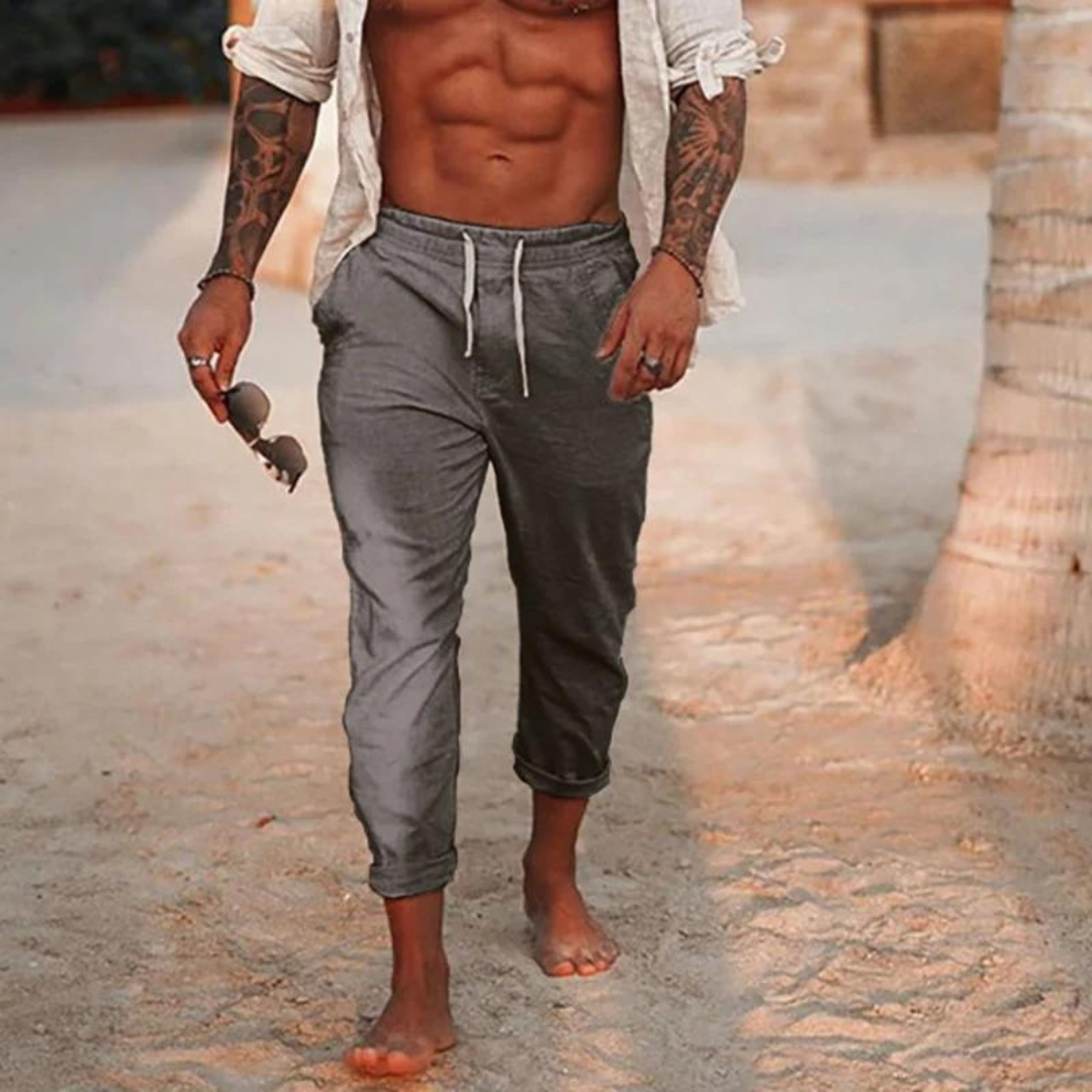Gottmar – Leichte Sommerhose für Herren Grau