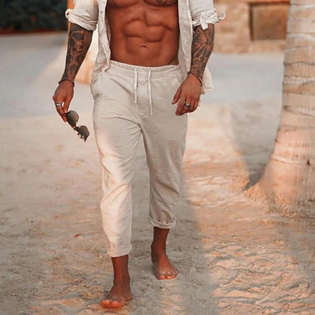 Gottmar – Leichte Sommerhose für Herren Weiß