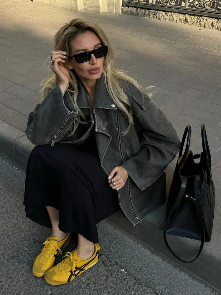 Vanessa – Modische Jacke Mit Reißverschluss Für Den Herbst
