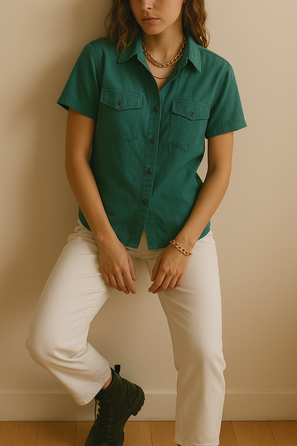 Florence - Kurzärmelige Streetwear-Bluse