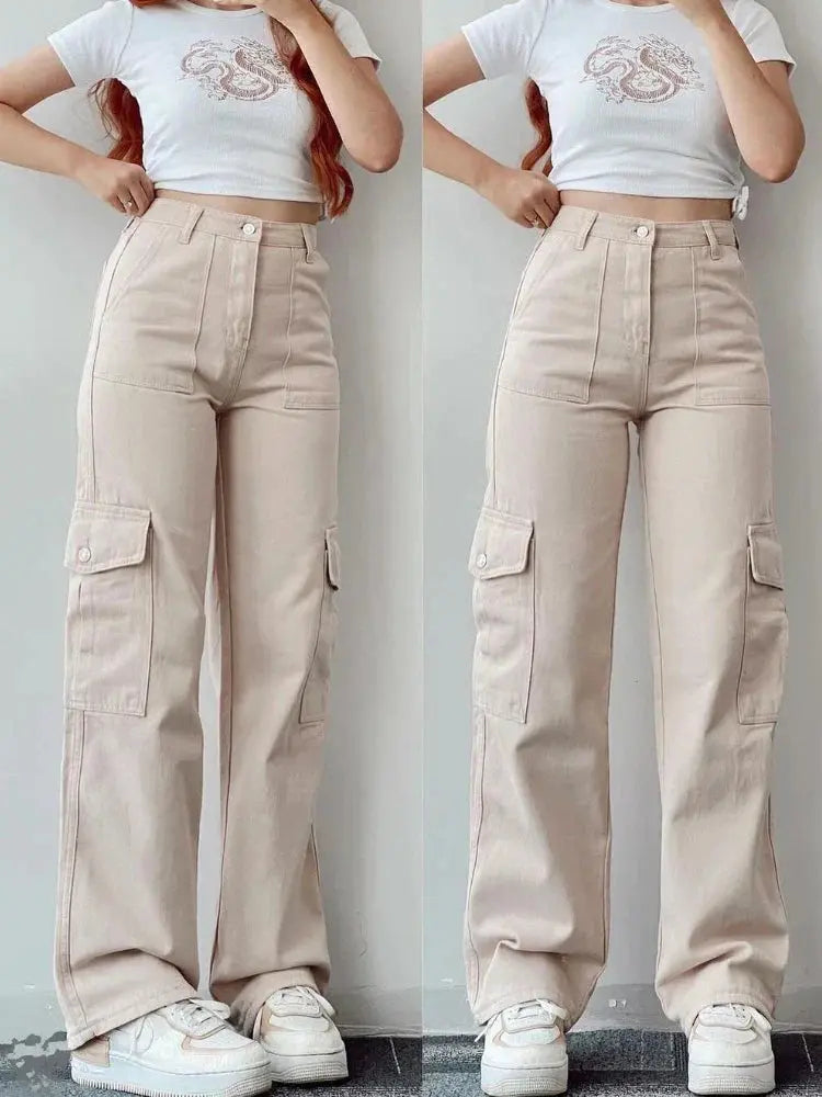 Greta - Lässige Cargohose für Stil und Komfort Beige