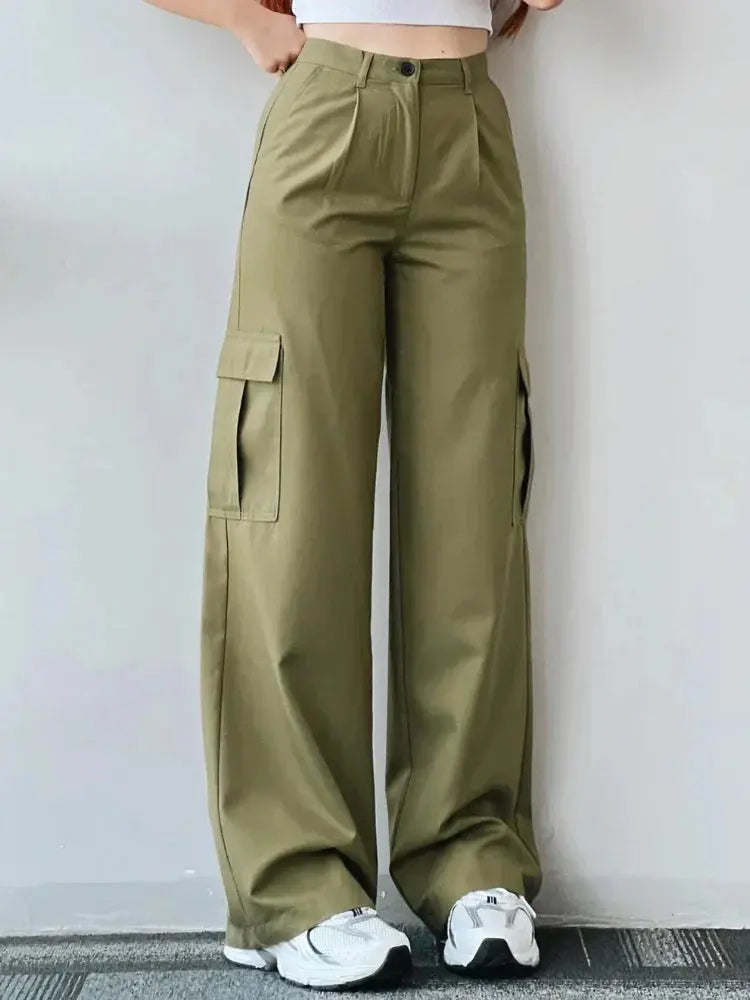 Greta - Lässige Cargohose für Stil und Komfort Grun