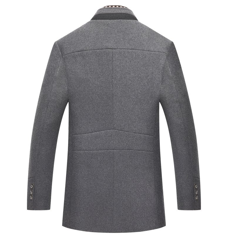 Greta - Winter Wollmantel Grau