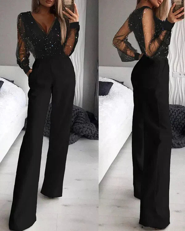 Hadriana- Schwarzer Casual Jumpsuit für Damen