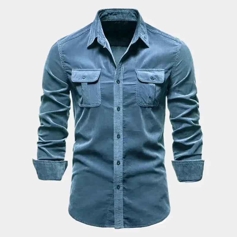 Hergen - Bequemes Hemd Blau