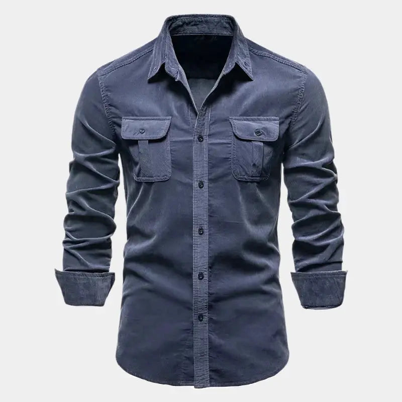 Hergen - Bequemes Hemd Marineblau