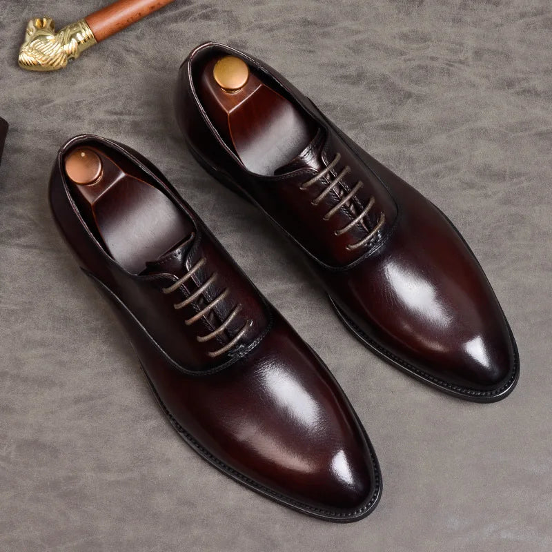 Hermann - Formelle Schuhe aus echtem Leder Braun 5