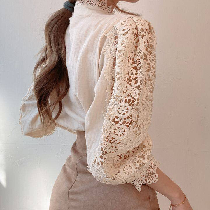 Lilo - Klassisch Elegant Spitzenbluse  2