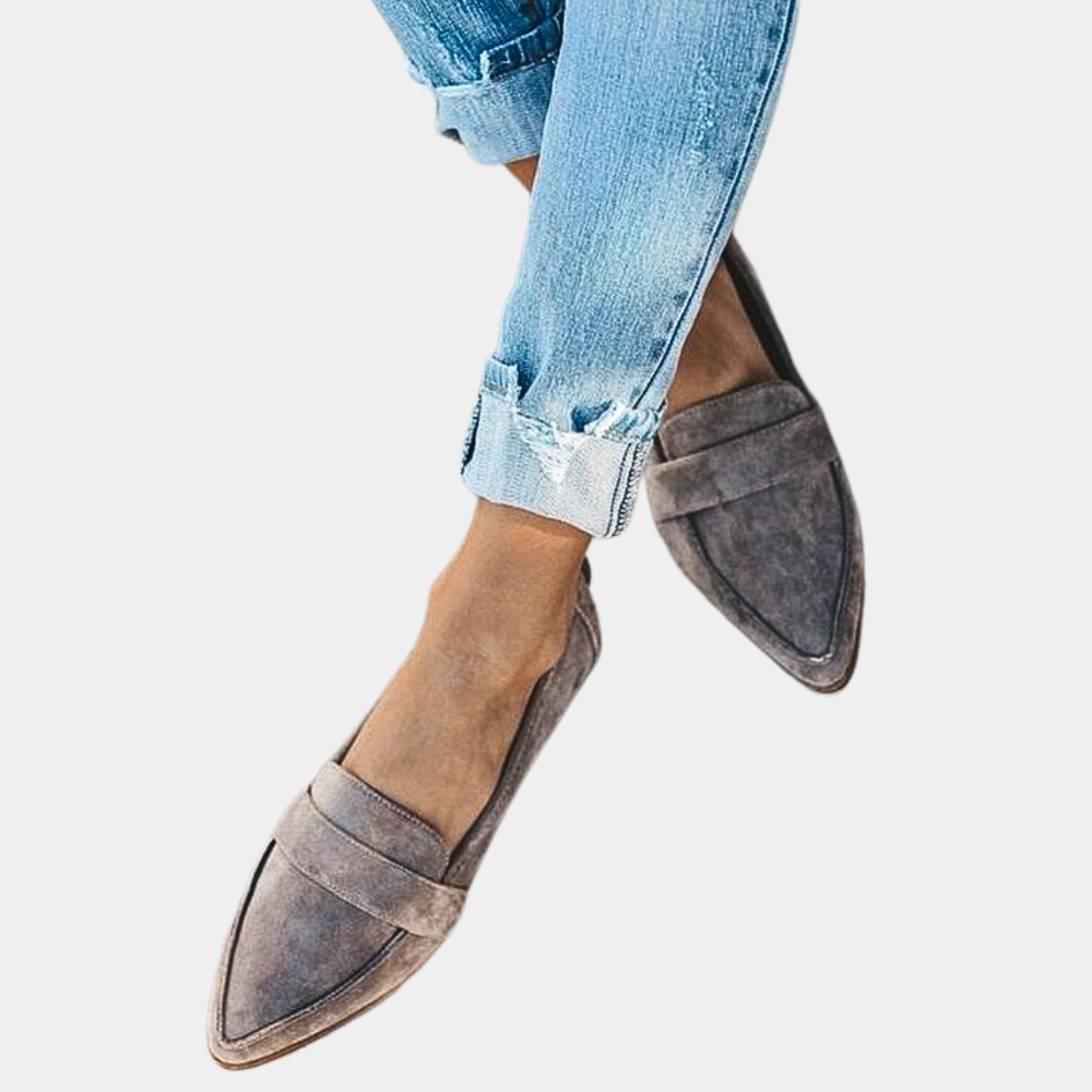 Hollie – Trendige Damen Loafer im Suede-Look 2