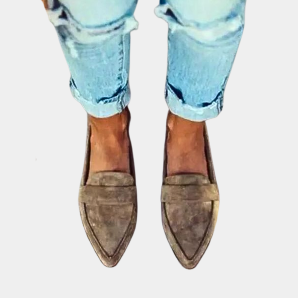 Hollie – Trendige Damen Loafer im Suede-Look 5