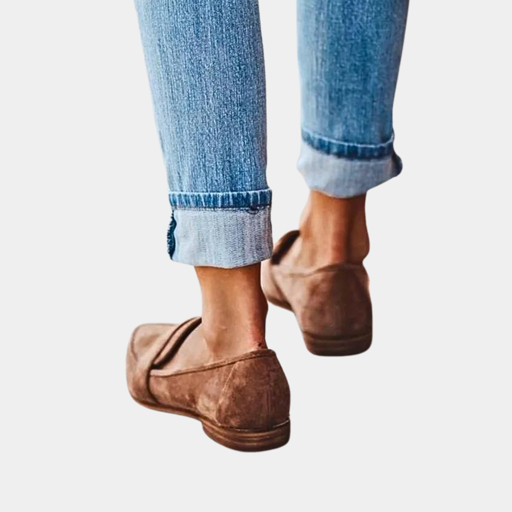 Hollie – Trendige Damen Loafer im Suede-Look 7