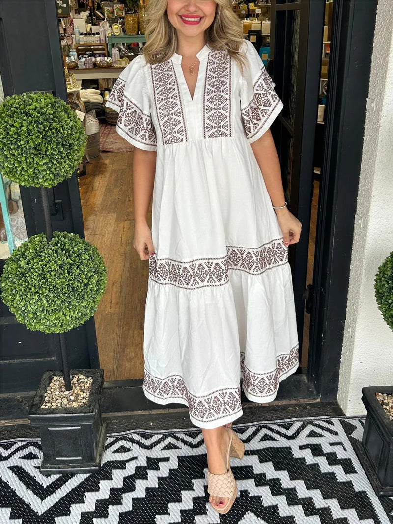 Lunok - Elegantes Boho Maxi Kleid für jeden Anlass