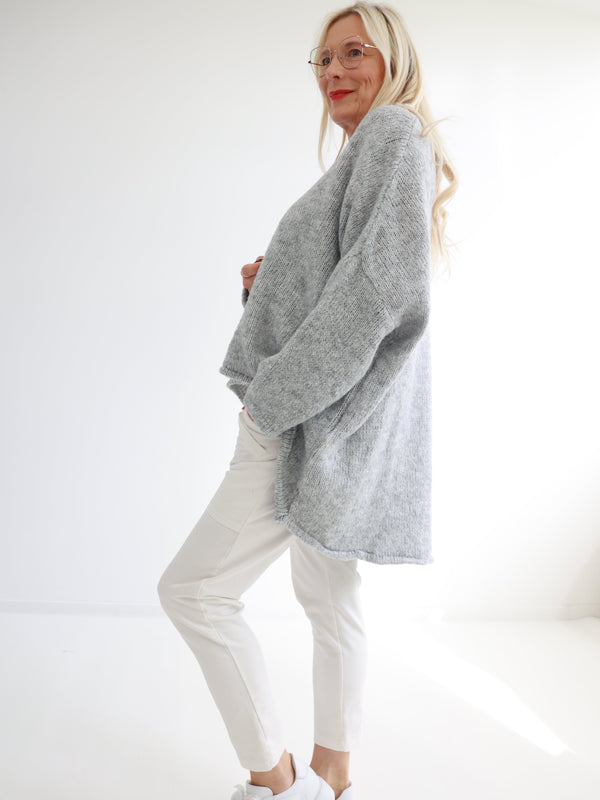 TINA Oversize uni Pullover - verschiedene Farben