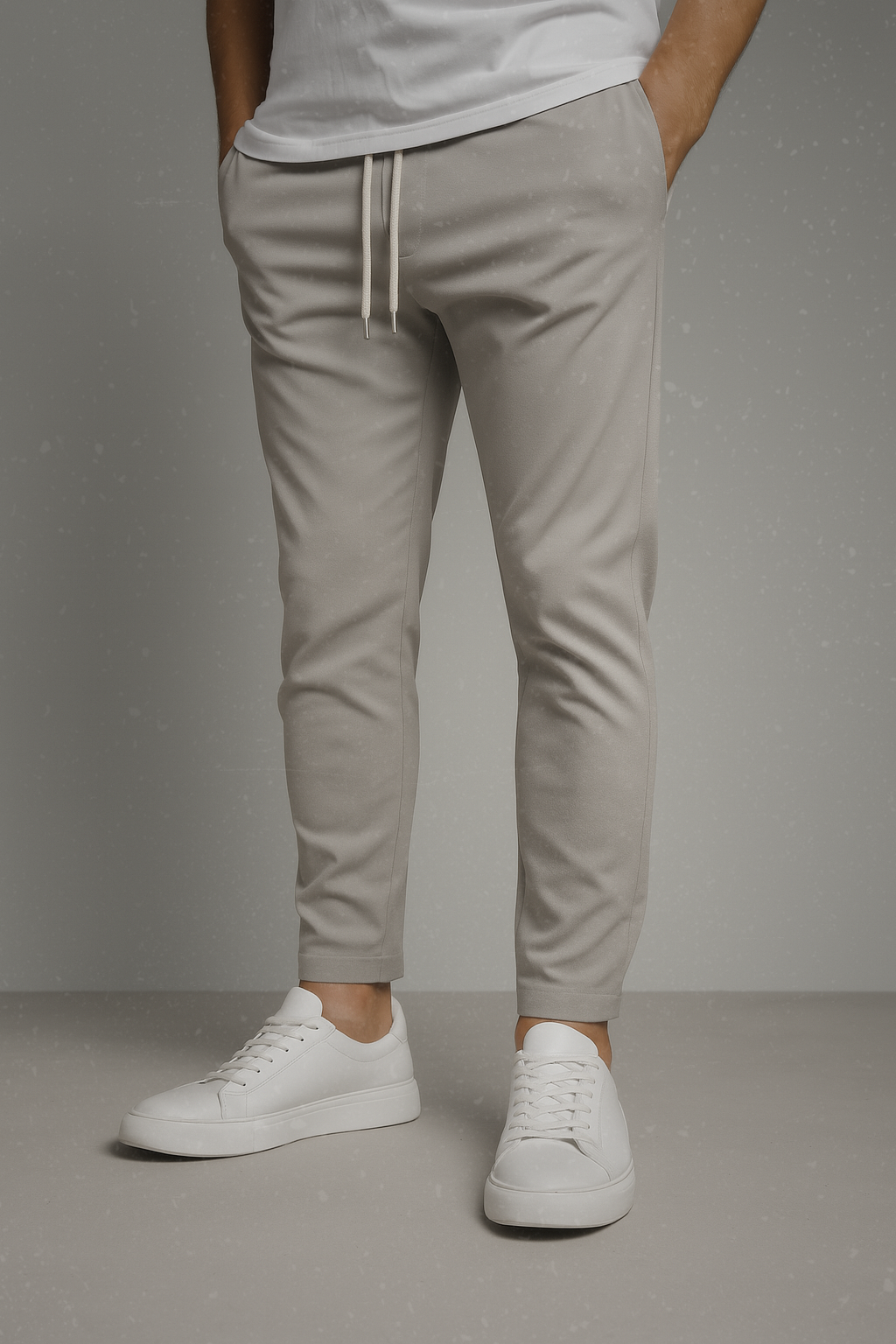 Ivo – Herren Hose Mit Schräge Taschen Und Tunnelzug