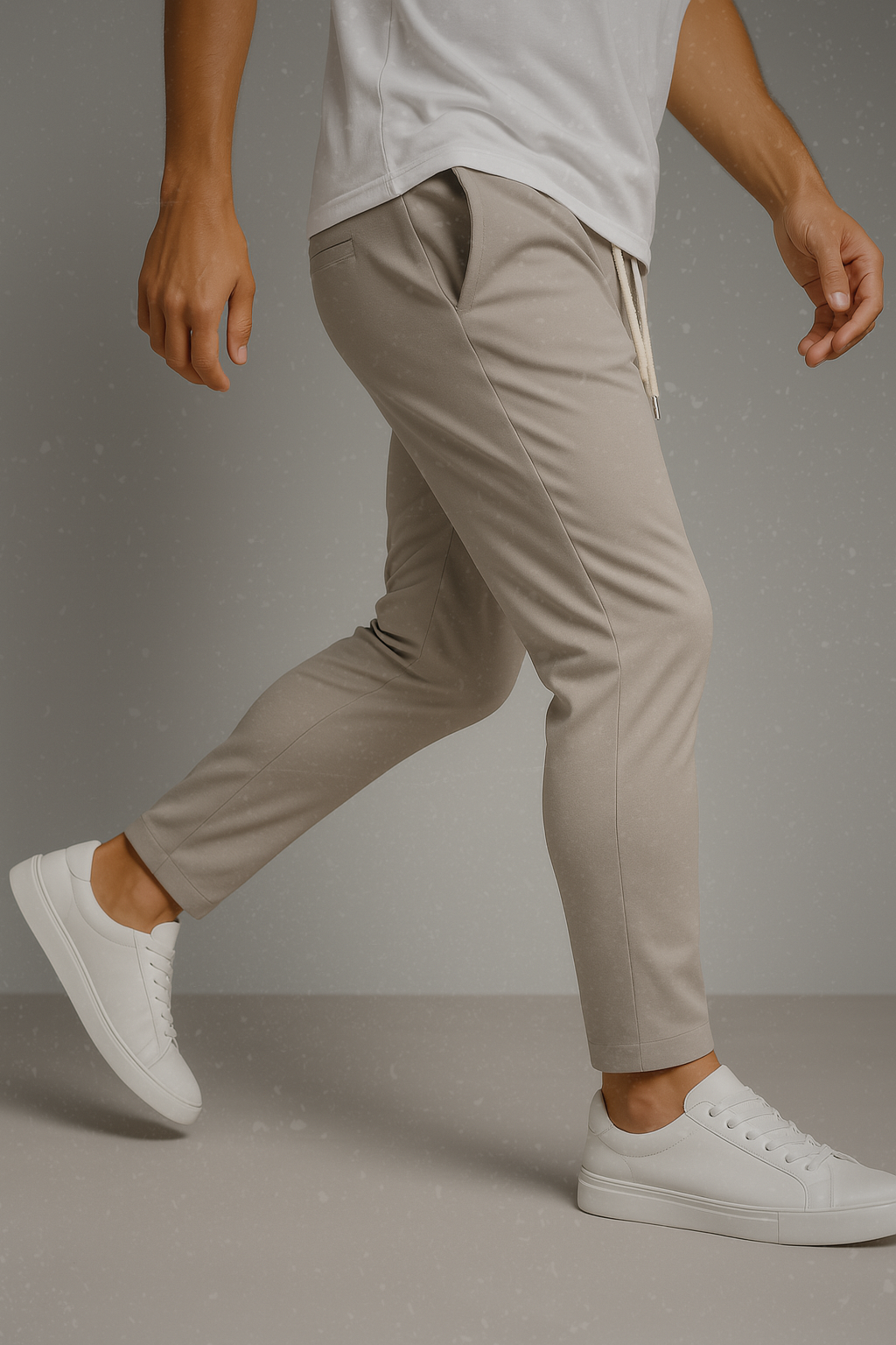 Ivo – Herren Hose Mit Schräge Taschen Und Tunnelzug