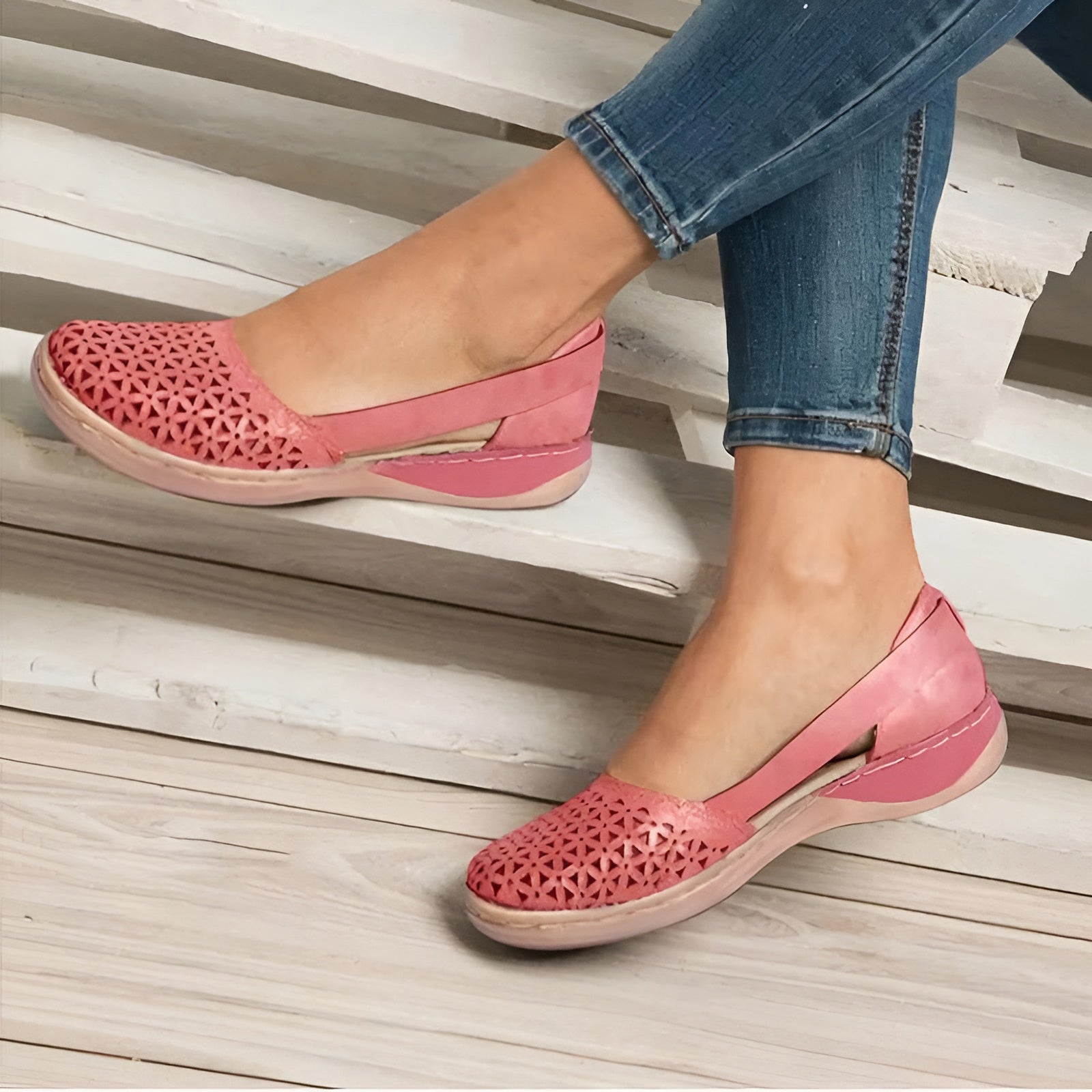 Ida - Damen Orthopädische Schuhe für maximalen Komfort  Rosa